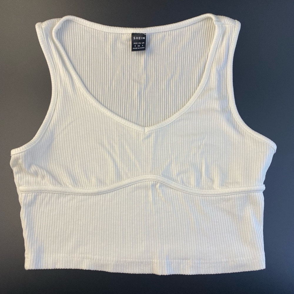 SHEIN | Basic White Crop Top